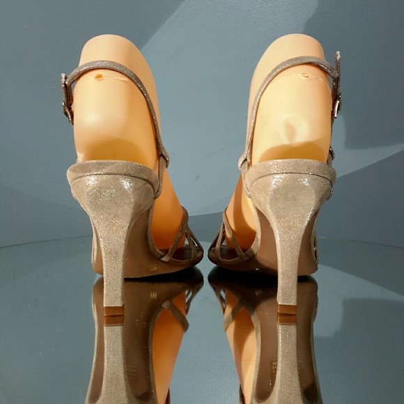 NWOT! Gianni Bini strappy silver heels - Picture 4 of 8